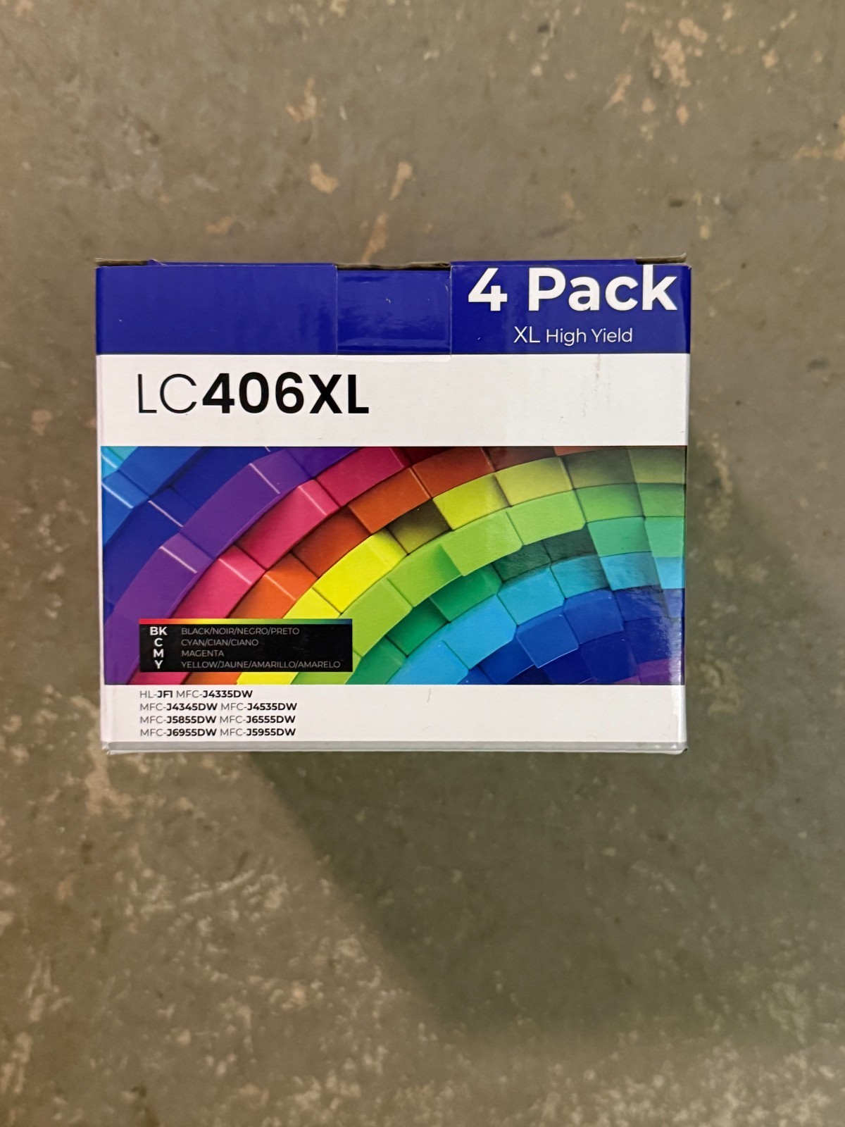 LC406XL (4-Pack) XL High Yield - Compatible Ink Cartridges for Brother Printer