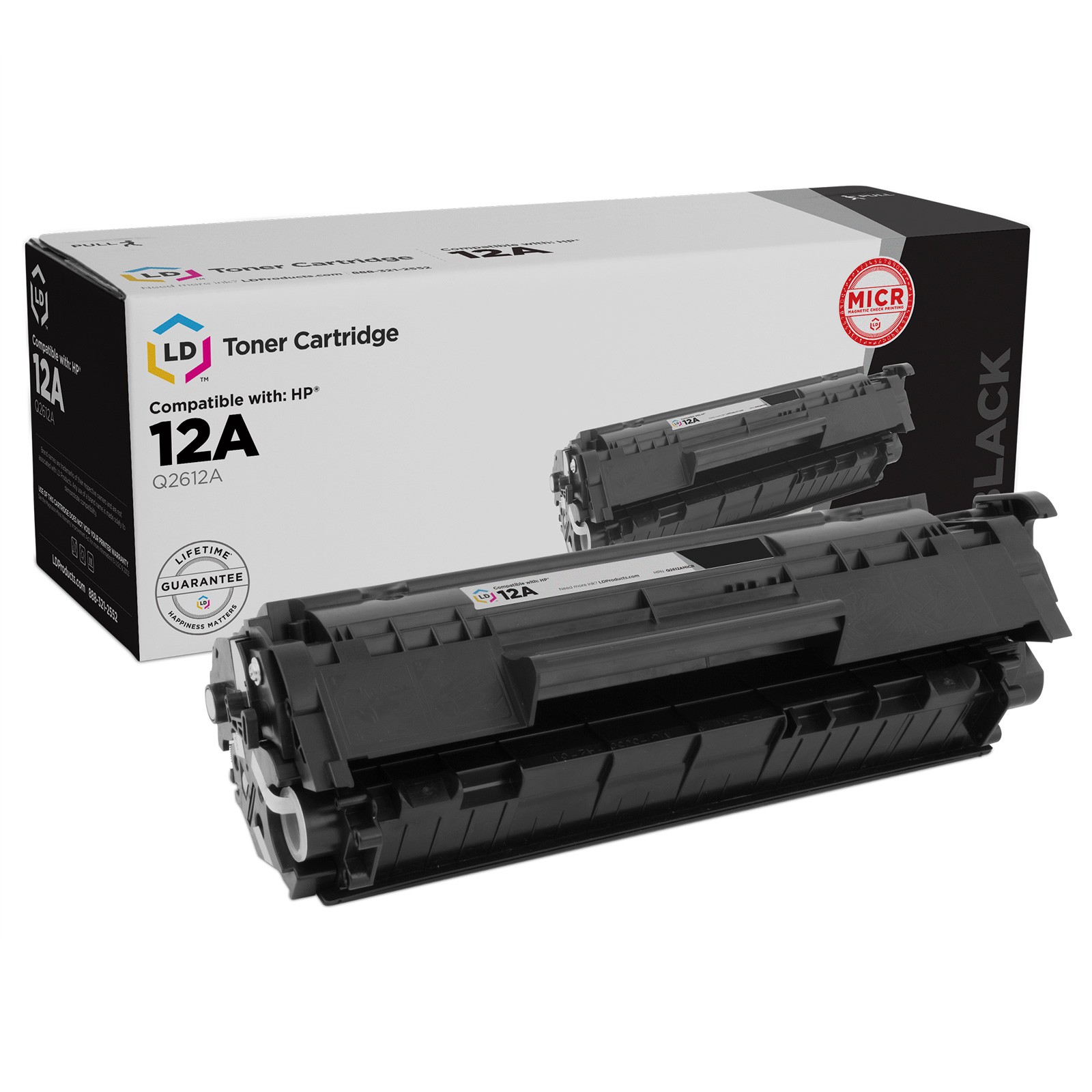 LD Q2612A 12A Black MICR Toner for HP 1010 1012 1015 1018 1020 1022n 1022nw 3020