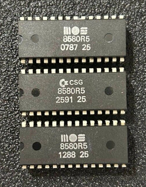 1 x MOS 8580R5 Commodore 64 SID to Shortboard TESTED 100% working