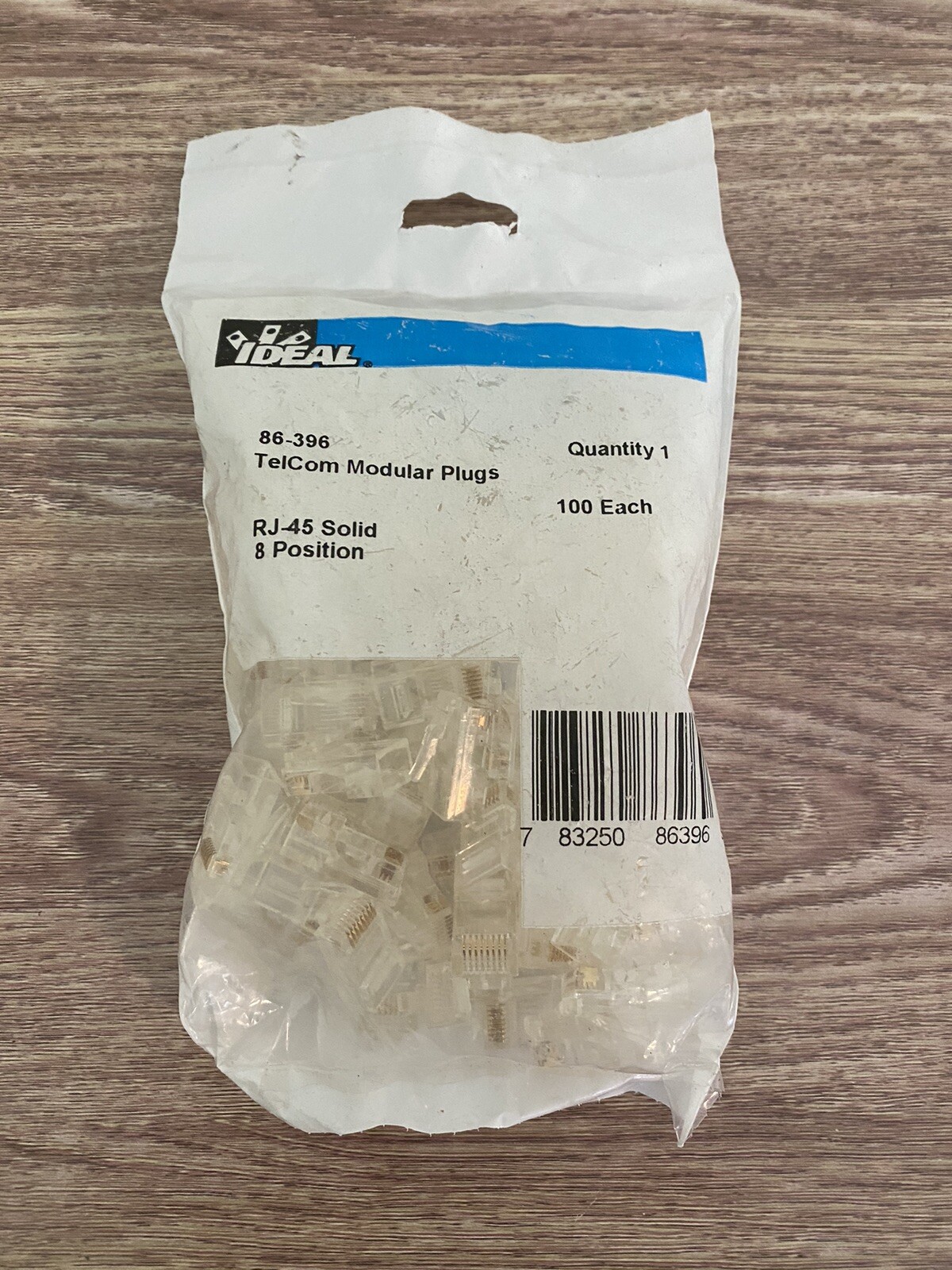 Ideal 86-396 RJ45 8P8C Mod Plug (Bag of 100) - New