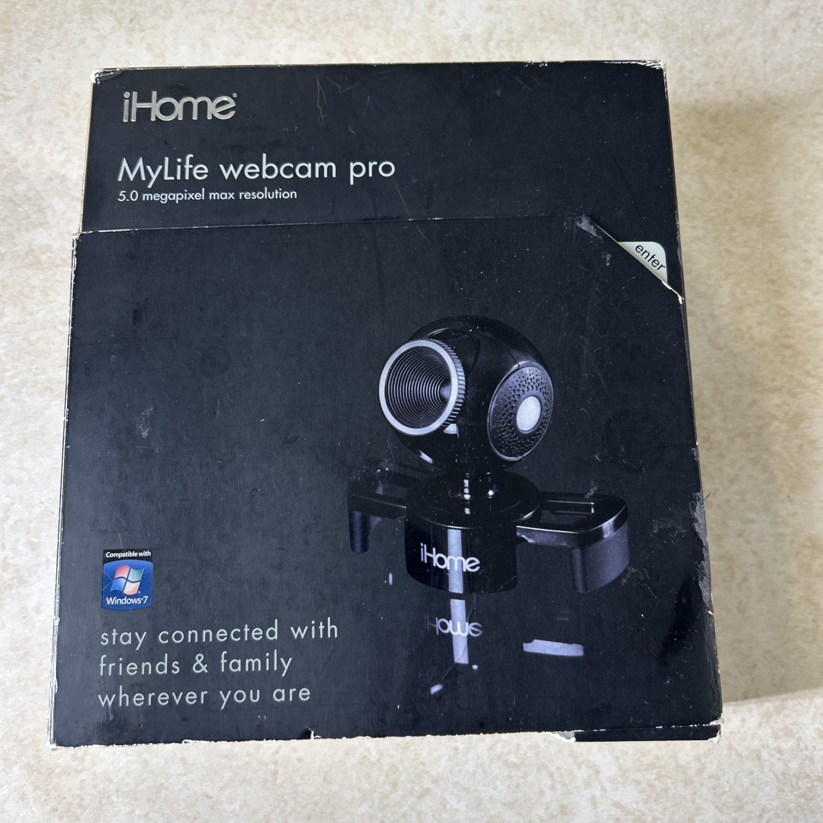 iHome MyLife Webcam Pro 5.0 Megapixel Max Resolution IH-W350DB - Black - NEW