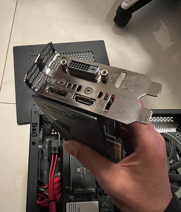 Low Full Hight Profile Bracket For ASUS GTX 1050Ti GTX1650 RTX3050 LP Video Card