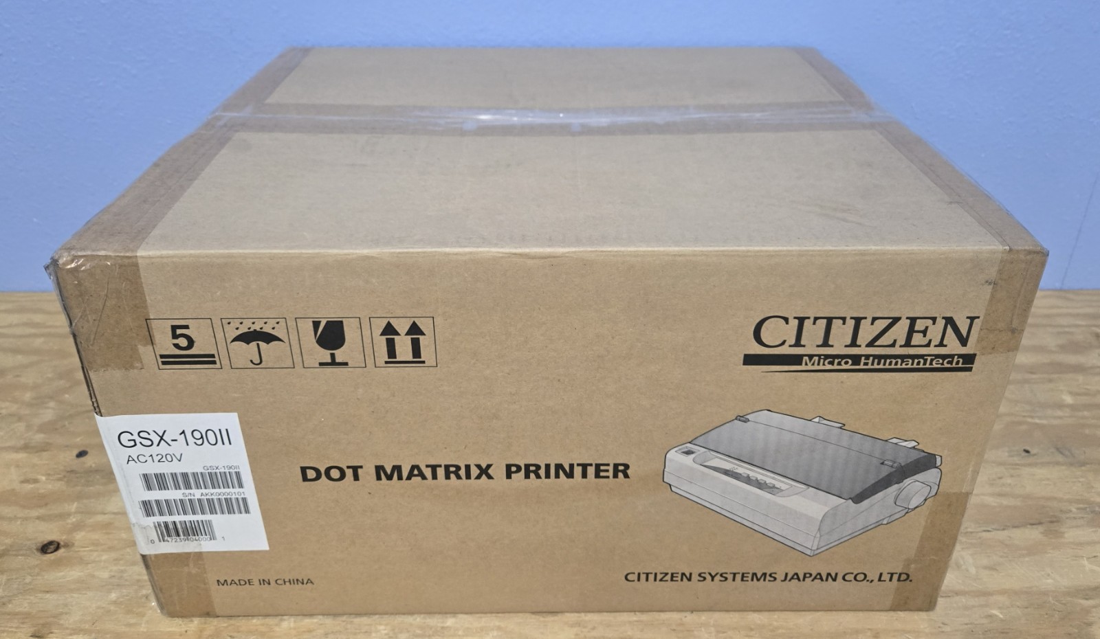 BRAND NEW FACTORY SEALED. OLD STOCK.  Citizen GSX-190II Dot Matrix Printer-INV01