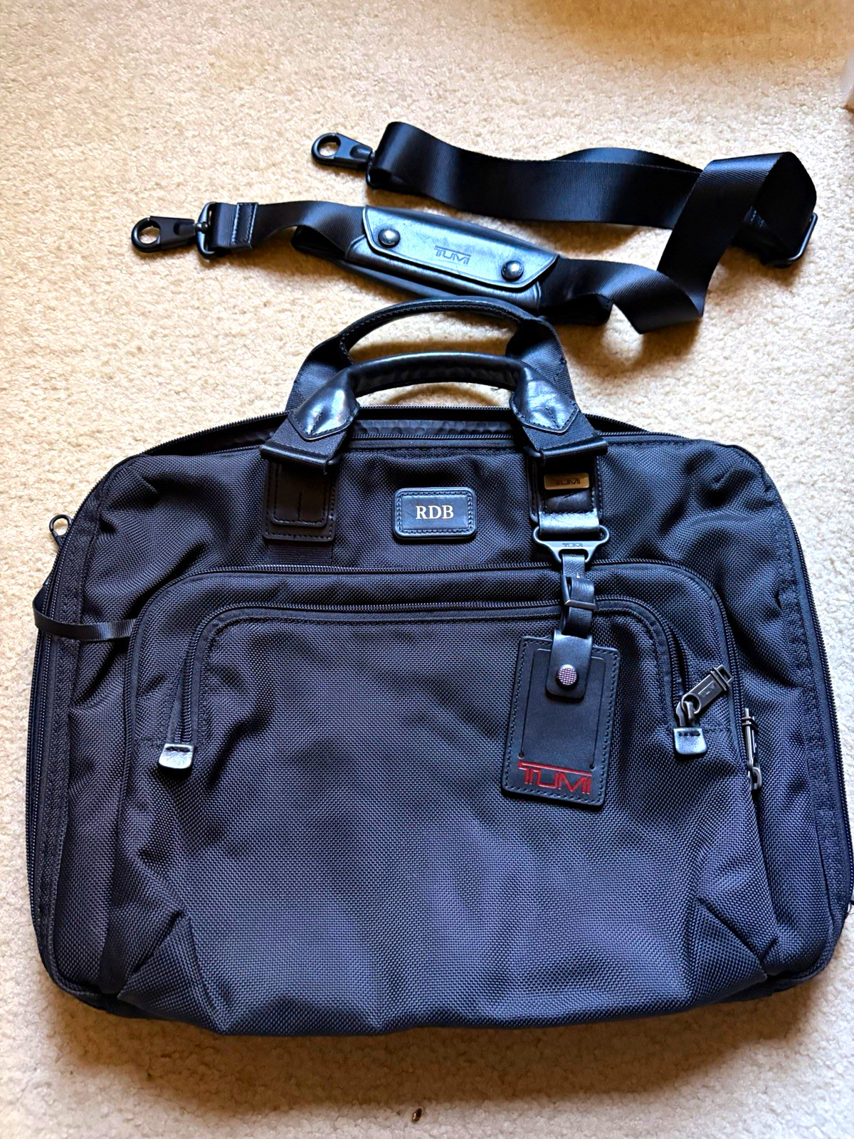 Tumi Alpha Bravo Yuma Slim Laptop Briefcase w/ Shoulder Strap