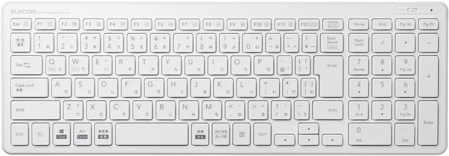 ELECOM USB-A keyboard wireless (receiver included) Pantograph compact keybo