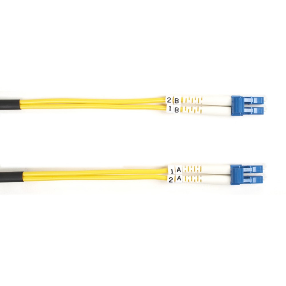 Black Box Fosm-001M-Lclc Os2 9/125 Singlemode Fiber Optic Patch Cable Ofnr Pvc
