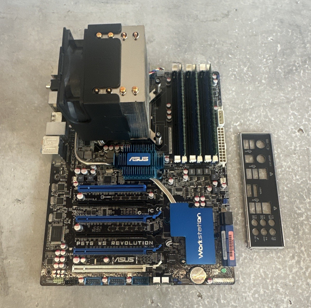 ASUS P6T6 WS Revolution Motherboard with i7-950 - 6GB RAM - Heatsink I/O Shield