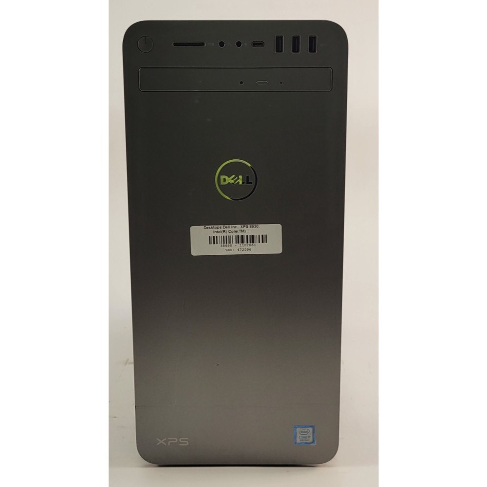Dell XPS 8930 Intel Core i7-8700K -16GB DDR4- 256GB SSD
