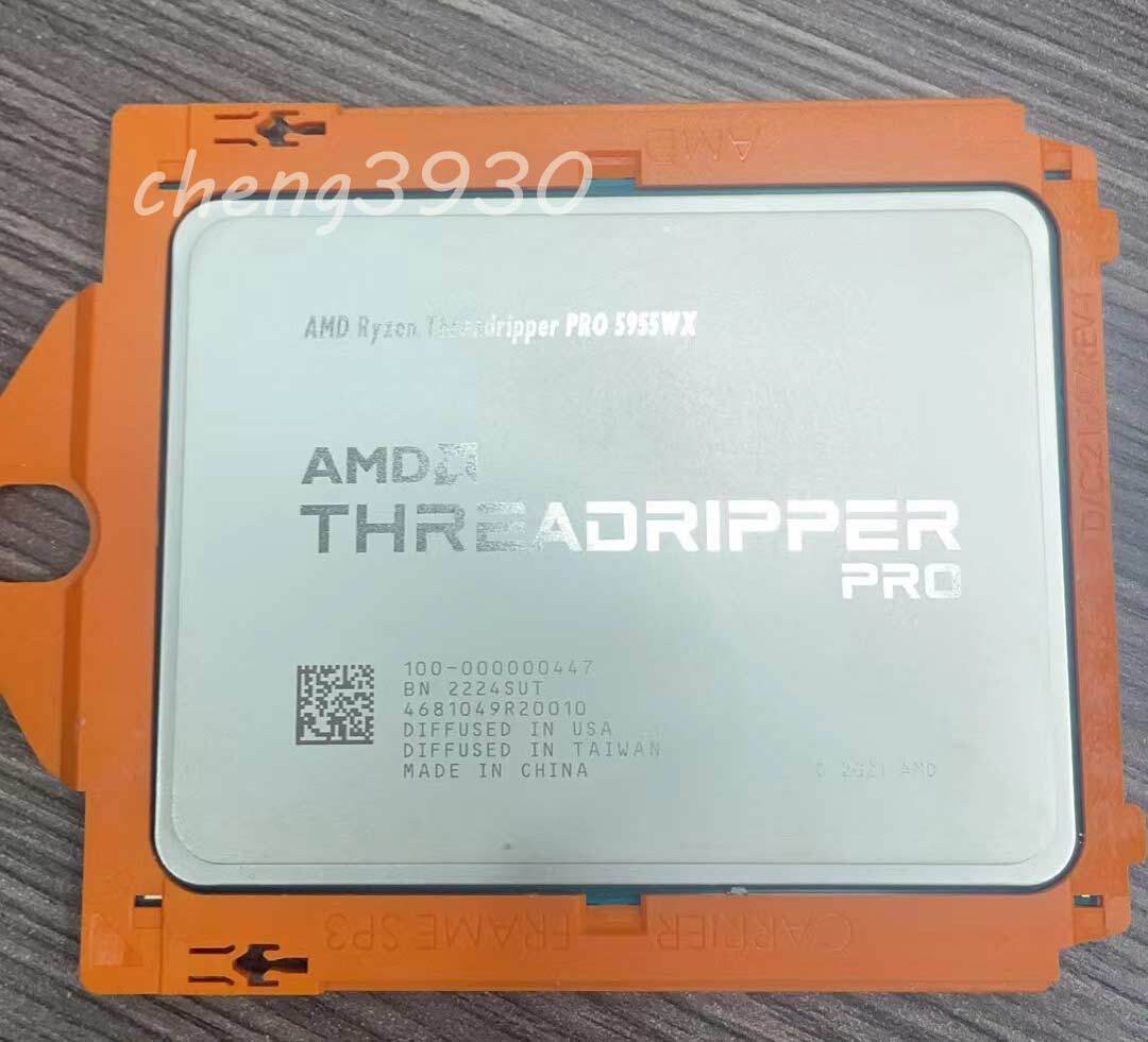 (no lock)AMD Threadripper Pro 5955wx sWRX8 16-core 32T 4.0GHz CPU processor