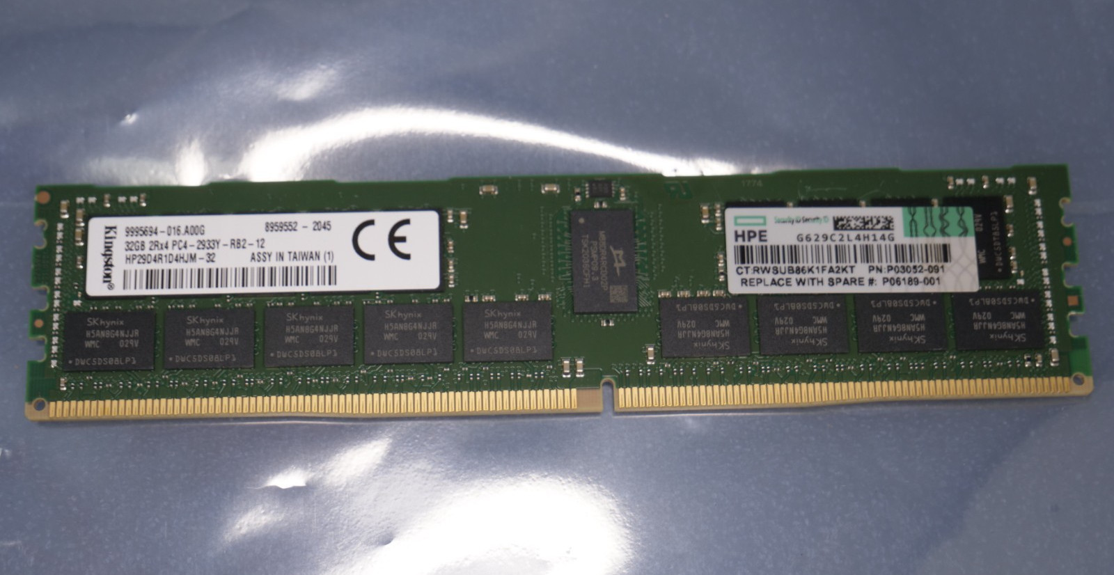 Kingston 32GB 2Rx4 PC4-2933  Server Memory RAM HPE P03052-091 ECC