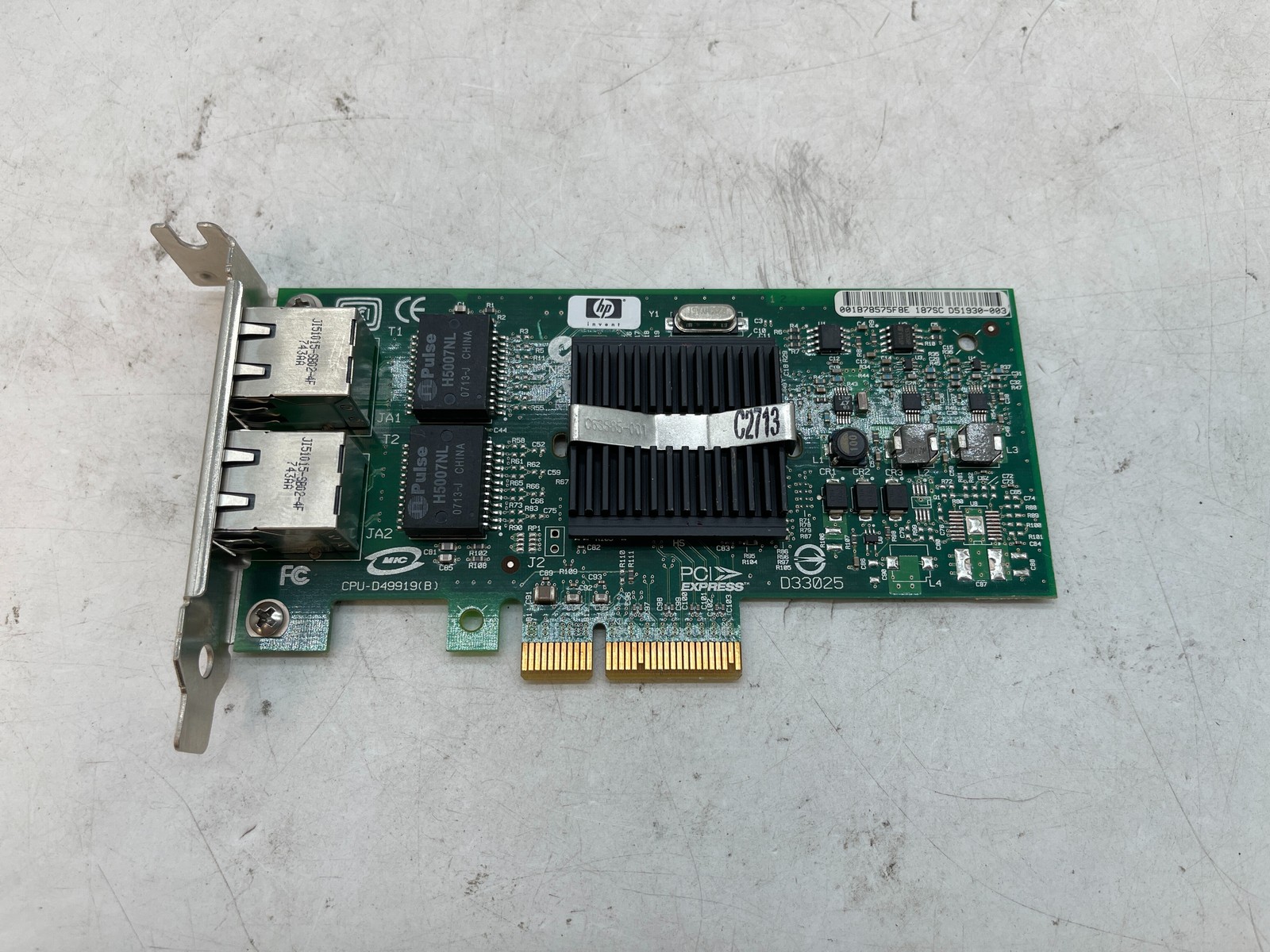 HP NC360T Dual Port Gigabit PCI-e Network Adapter 412646-001 412651-001 Free S/H