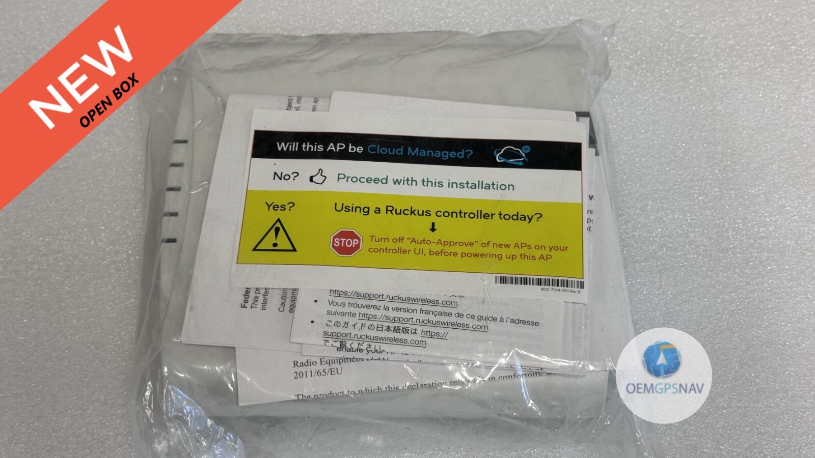 Ruckus 9U1-R510-US00 867 Mbps Wireless Access Point - UNLEASHED