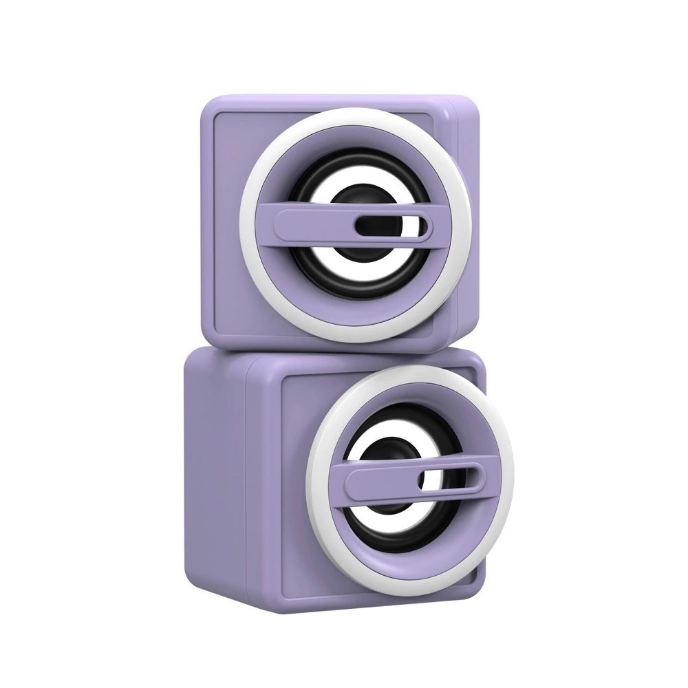 North Computer Speakers - Lavender: 3.5mm Jack, Lightweight Design