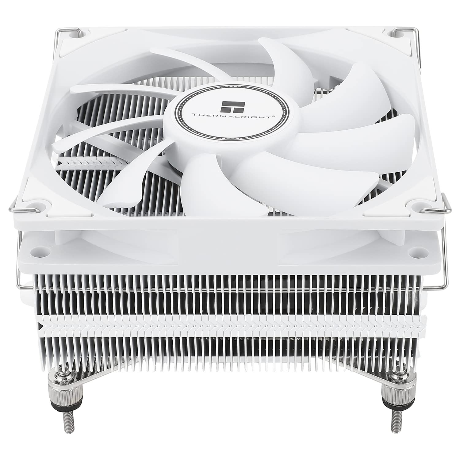 AXP90-X53 White Low Profile CPU Air Cooler, 53mm Height, TL-9015W Slim PWM