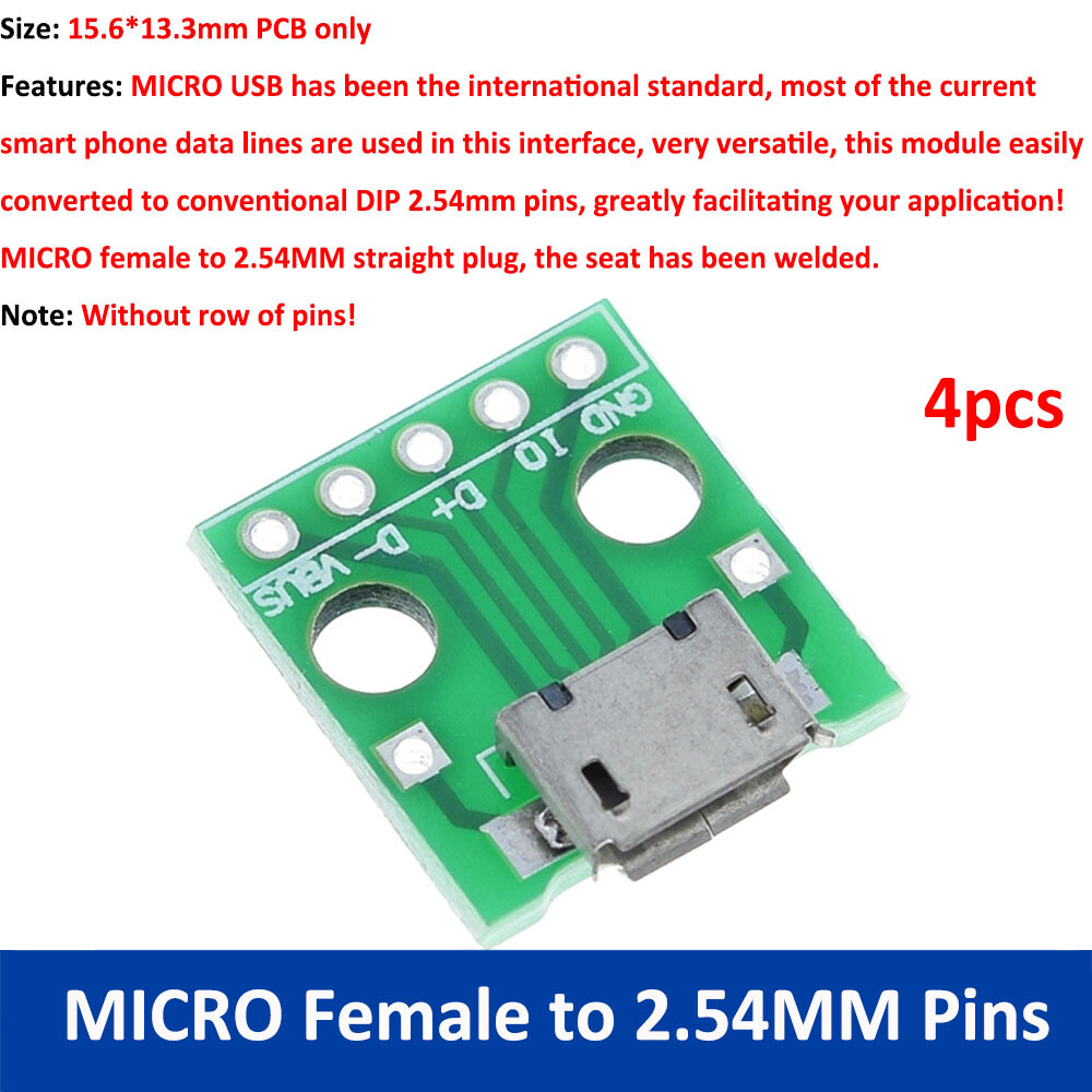 Female/Male USB to2.0/3.0  MICRO-typc Soldered Module Circuit Board Power Supply