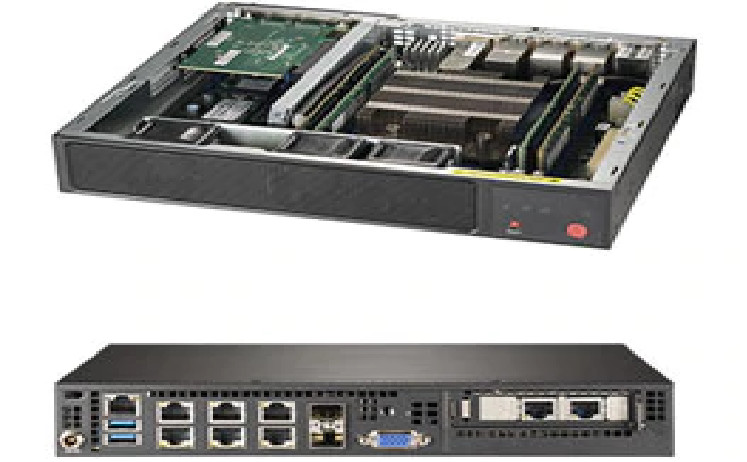SuperMicro SYS-E300-9D-4CN8TP Server E300 + X11SDV-4C-TP8F + MCP-250-10128-0N