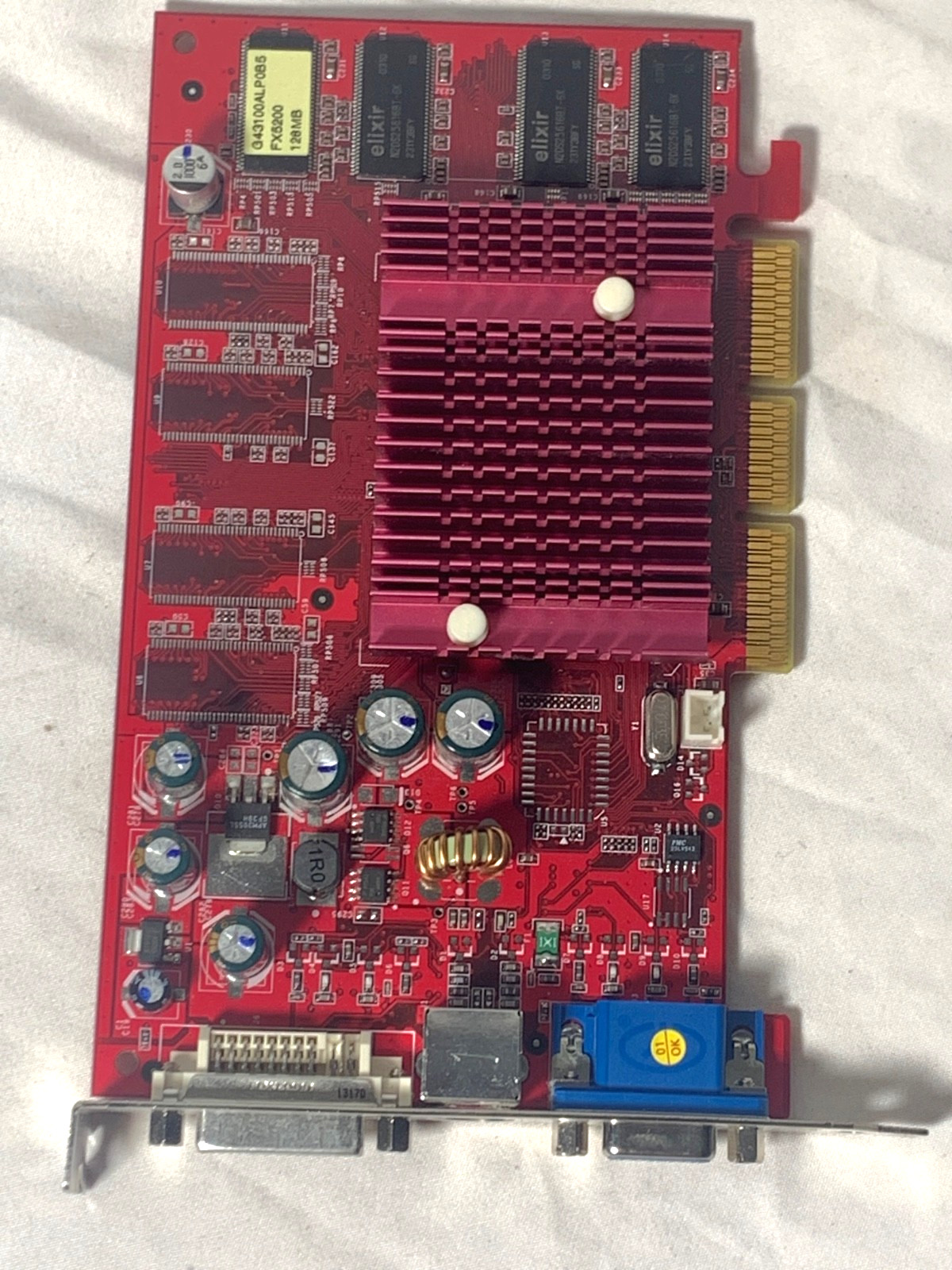 GAINWARD FX5200 V31-00A AGP 128MB DDR G43100ALP0B5 GRAPHICS CARD