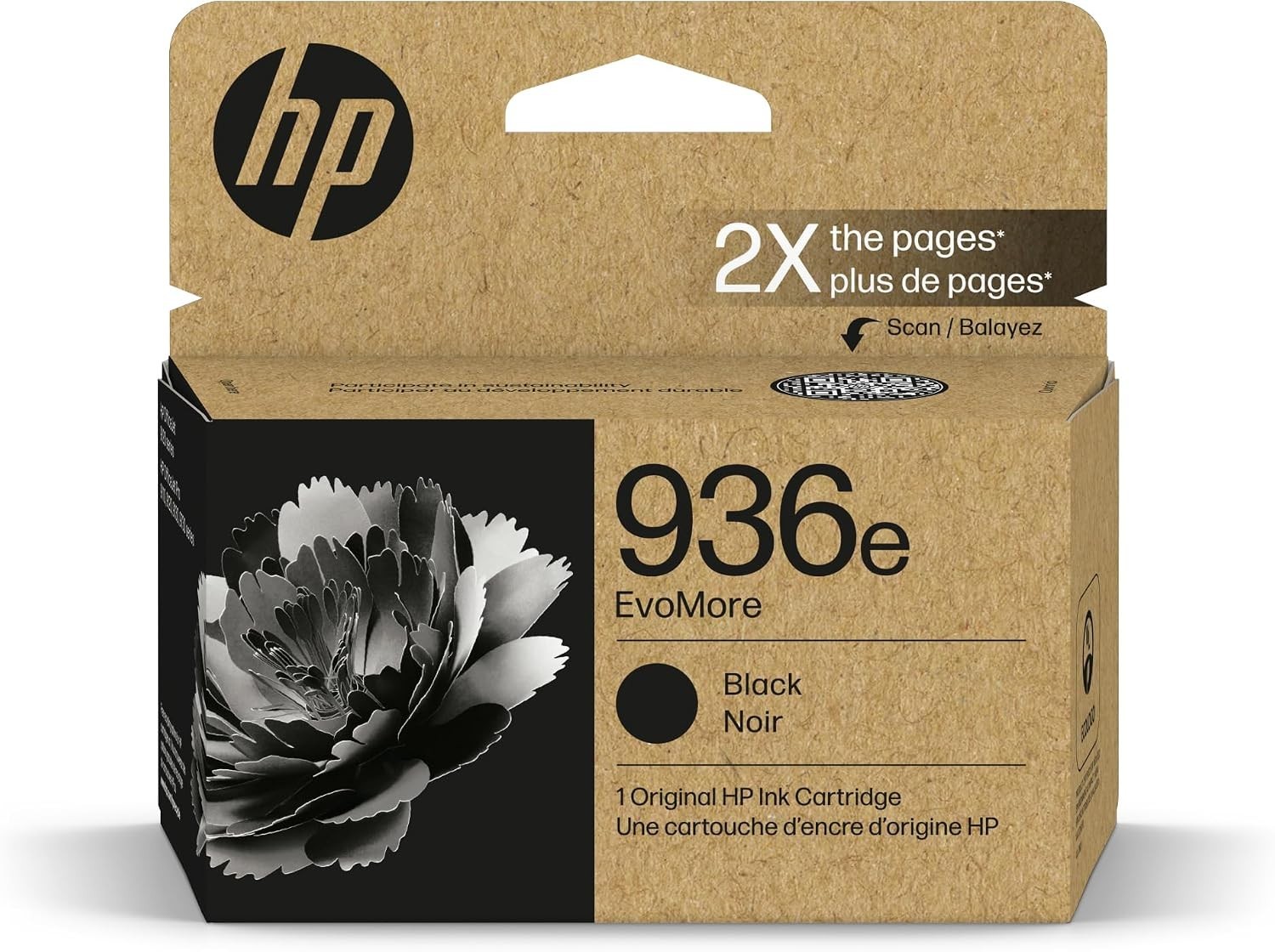 HP 936e Black EvoMore Ink Cartridge Exp 11/2027+
