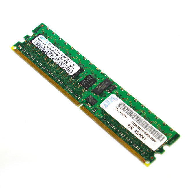Genuine IBM 2GB 2x1GB 1Rx4 PC2-5300P Memory FRU 41Y2761 41Y2762 38L6041