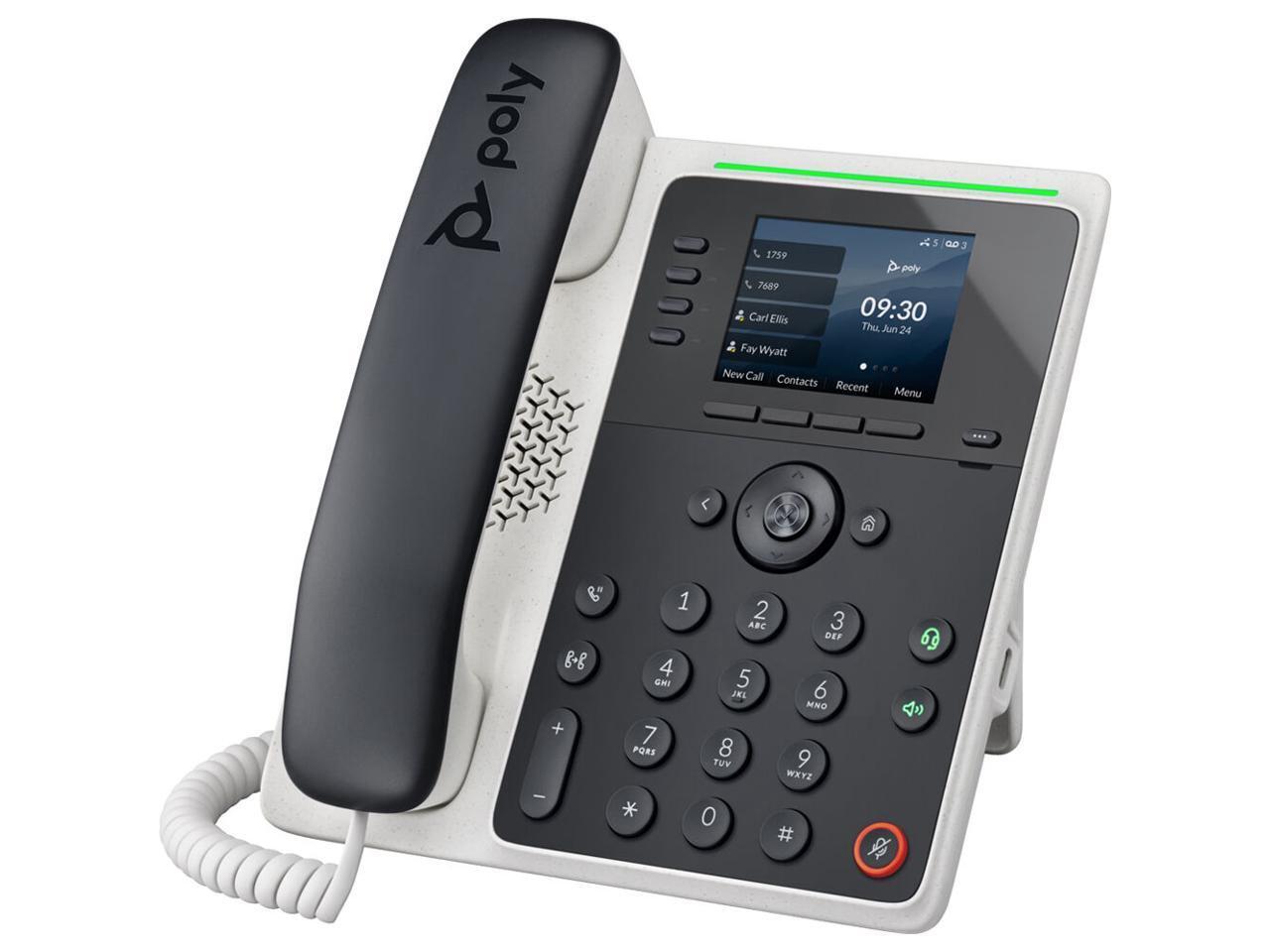 HP Poly Edge E220 IP Desk Phone with Power Supply - NA  89B50AA#ABA