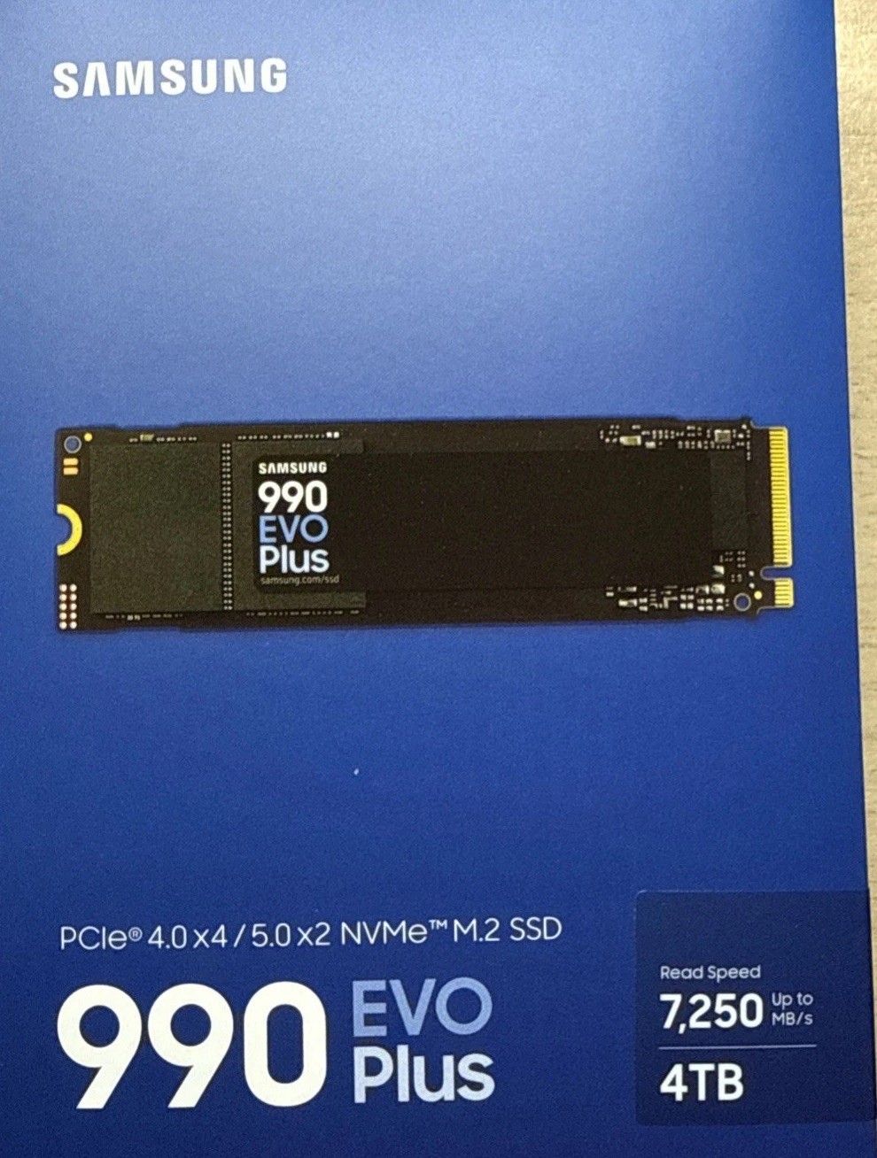 New Samsung 990 EVO Plus 4TB SSD M.2 PCI Express NVMe MZ-V9S4T0B/AM