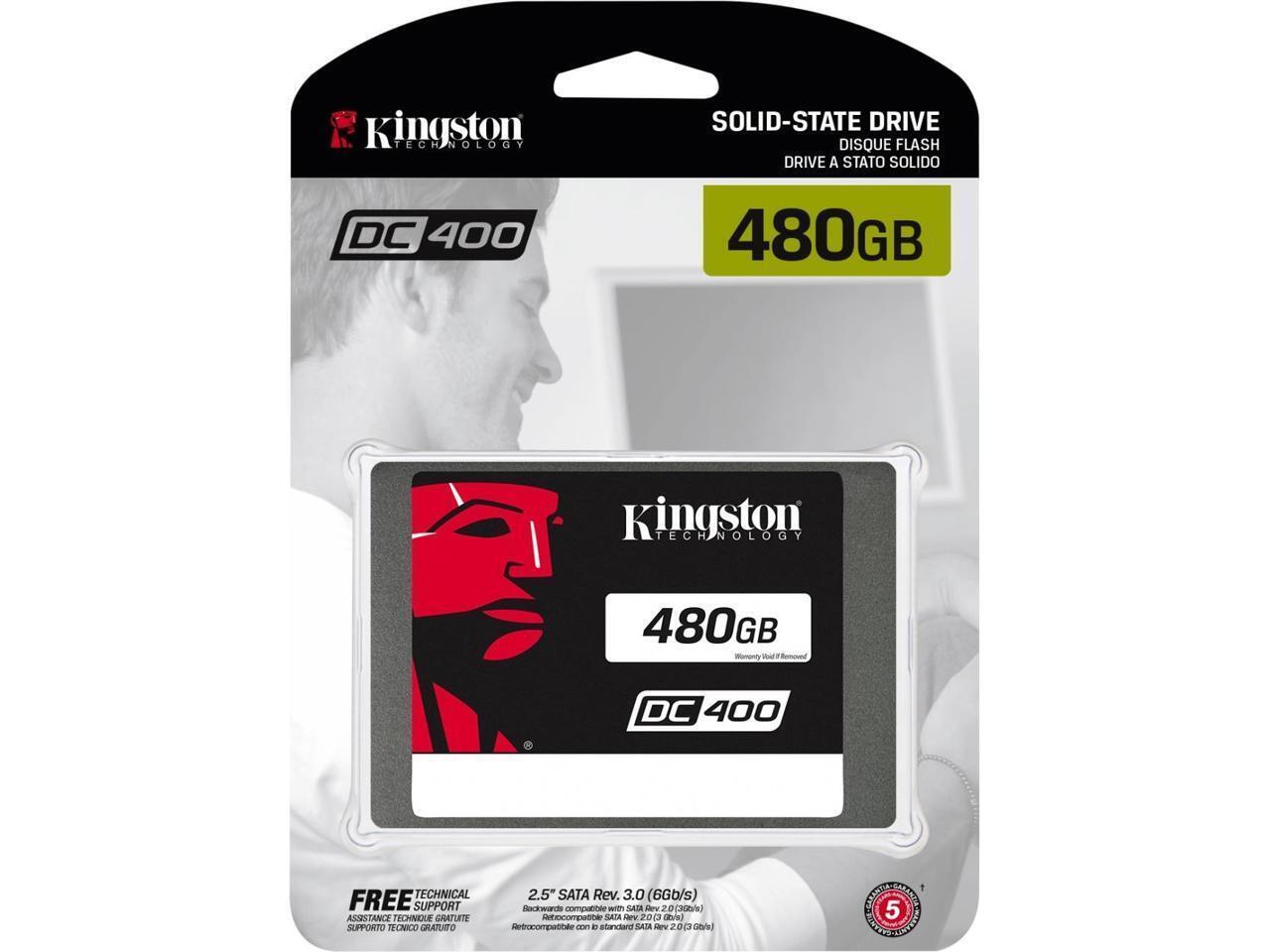 Kingston DC400 480GB 2.5” Enterprise Grade Solid State Drive SEDC400S37/480G NEW
