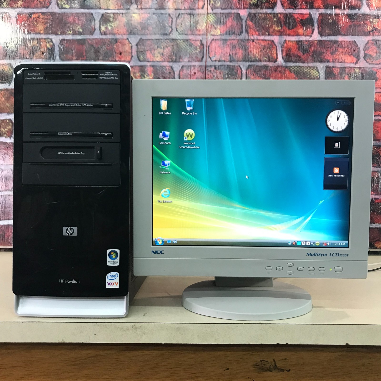 HP Pavilion a6120n PC for Retro Gaming Core 2 2.00GHz 2GB RAM (Windows Vista)