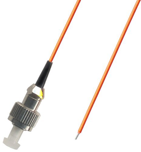 10 Pack FC Multimode 50/125 Simplex Pigtail Fiber Optic 1M 0.9 Mil Adapter