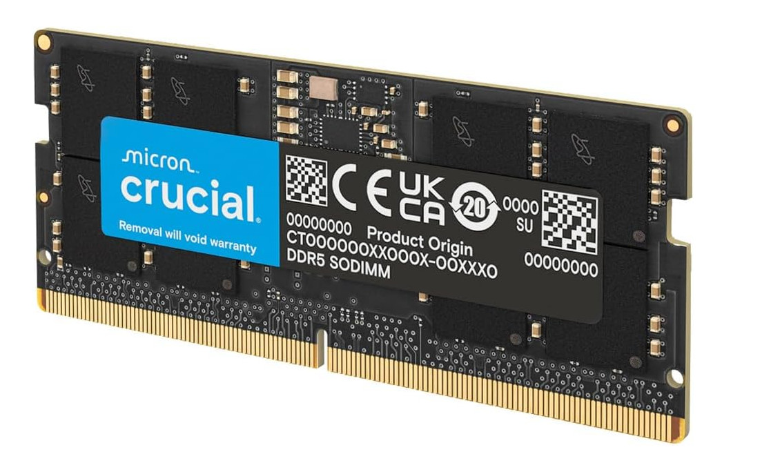 Crucial 96GB 2x48GB DDR5 RAM 5600MHz Laptop Ram 5600 SODIMM CT2K48G56C46S5 NEW