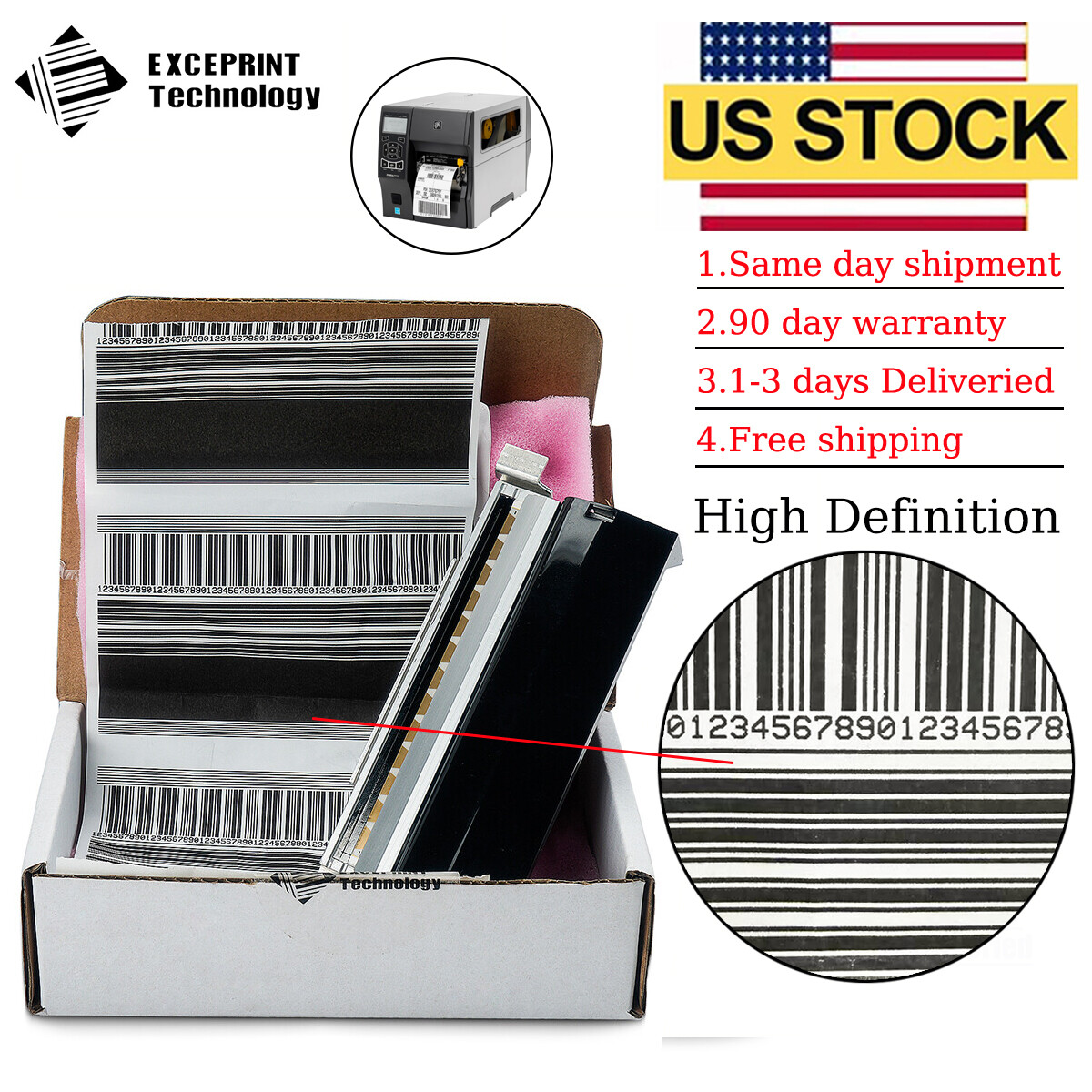 ✅ Printhead for Zebra ZT410 ZT411 203dpi P1058930-009 Printer PrintHead USA ✅