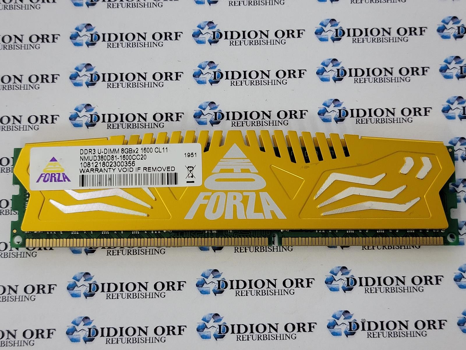 Neo Forza  8GB DDR3 1600 RAM NMUD380D81-1600CC20  SKU 11739
