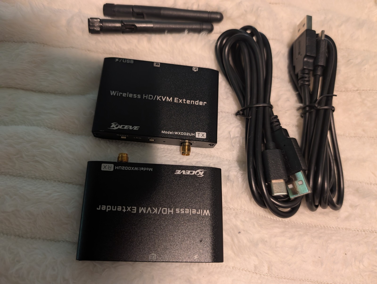 WX002UH, Wireless HD Tx and Rx, KVM Extender with 1080, Wireless USB Extender