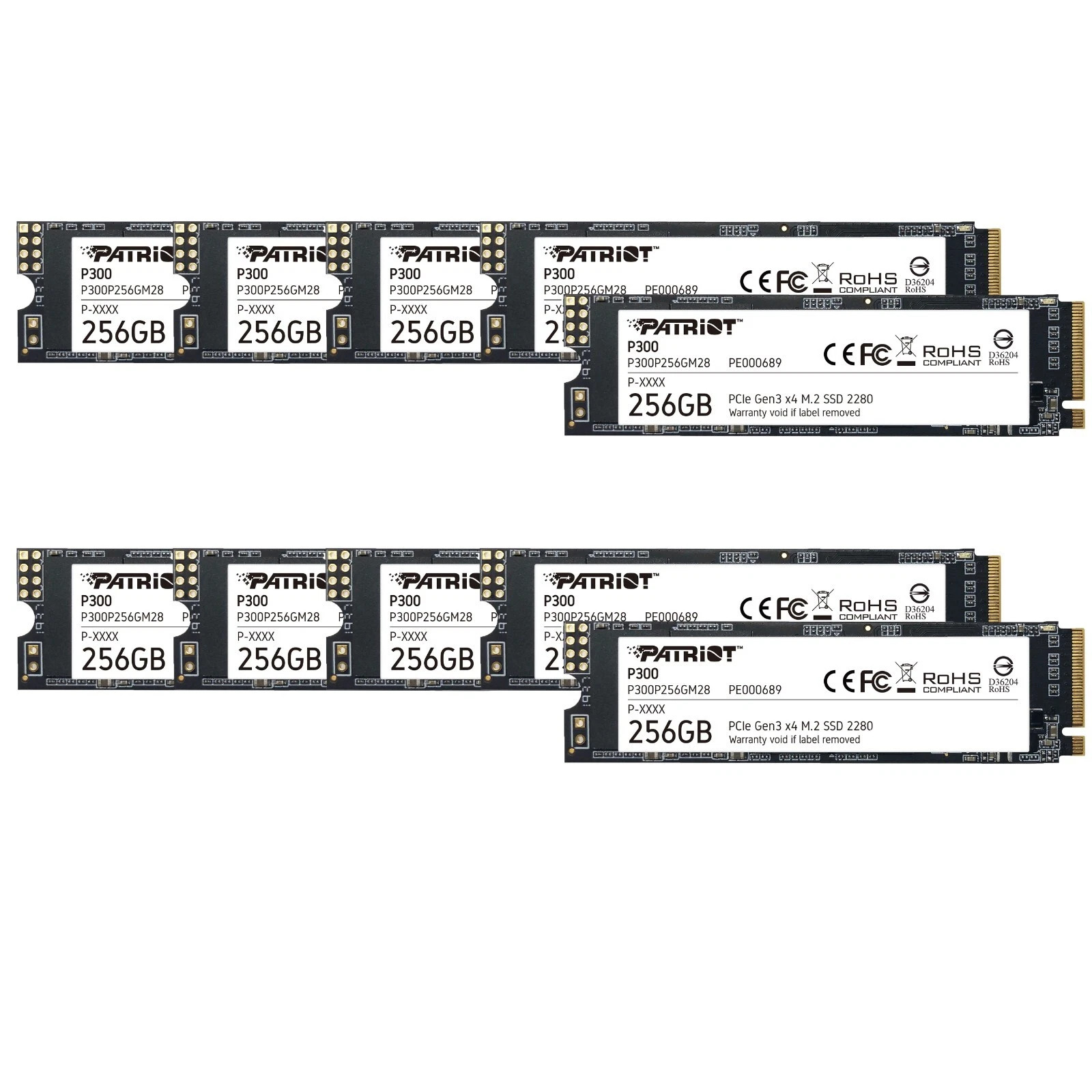 Patriot P300 256GB 2280 M.2 PCIe Gen3x4 NVMe SSD