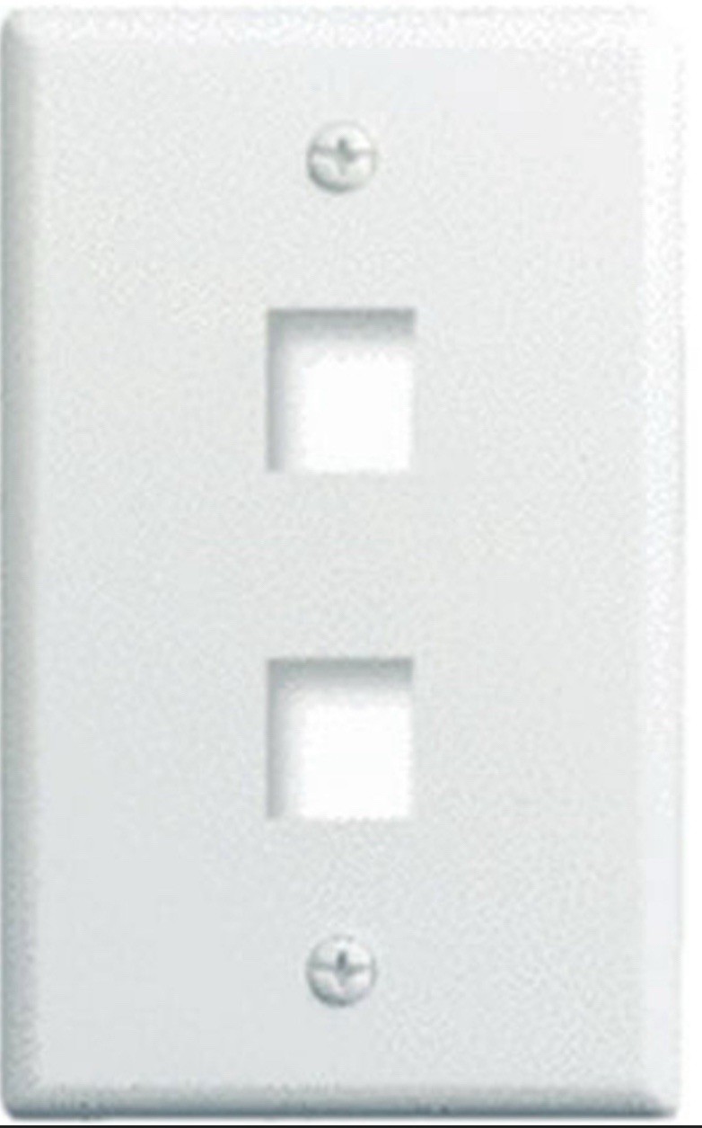 5pk x Legrand WHITE WP340-WH, 2-Port Wall Plate   **SHIPS FREE**