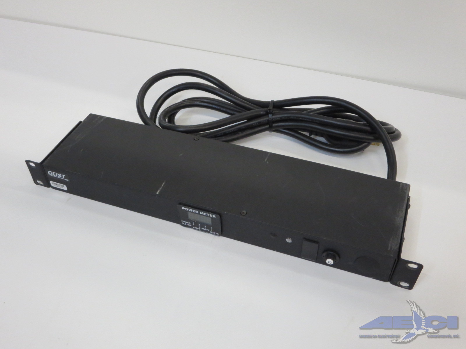 Geist Non-Surge BRCN100-1025TL Power Strip Unit 120VAC 20A w/Power Meter