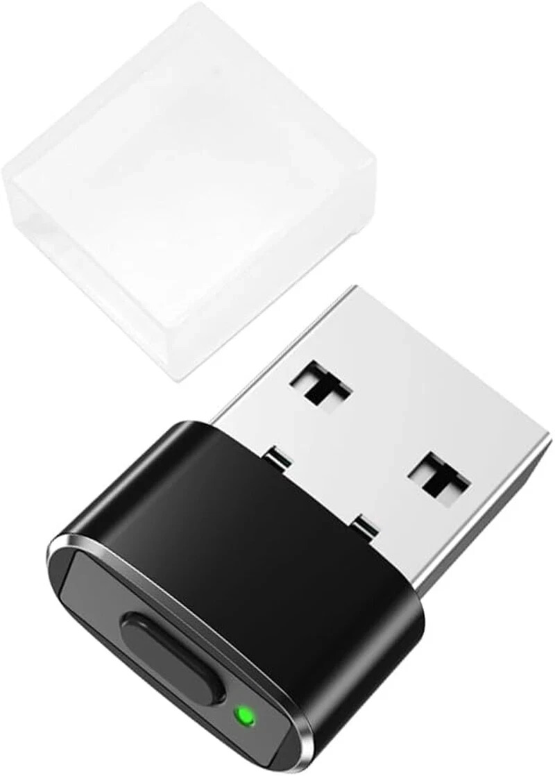 Mouse Jiggler Mini Indetectable con Boton de Interruptor 3 Modos de Movimiento