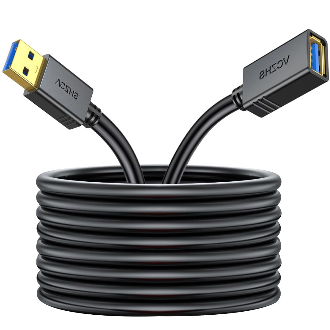 USB 3.0 Extension Cable 25 FT, Heavy-Duty 22AWG Power Wire, USB