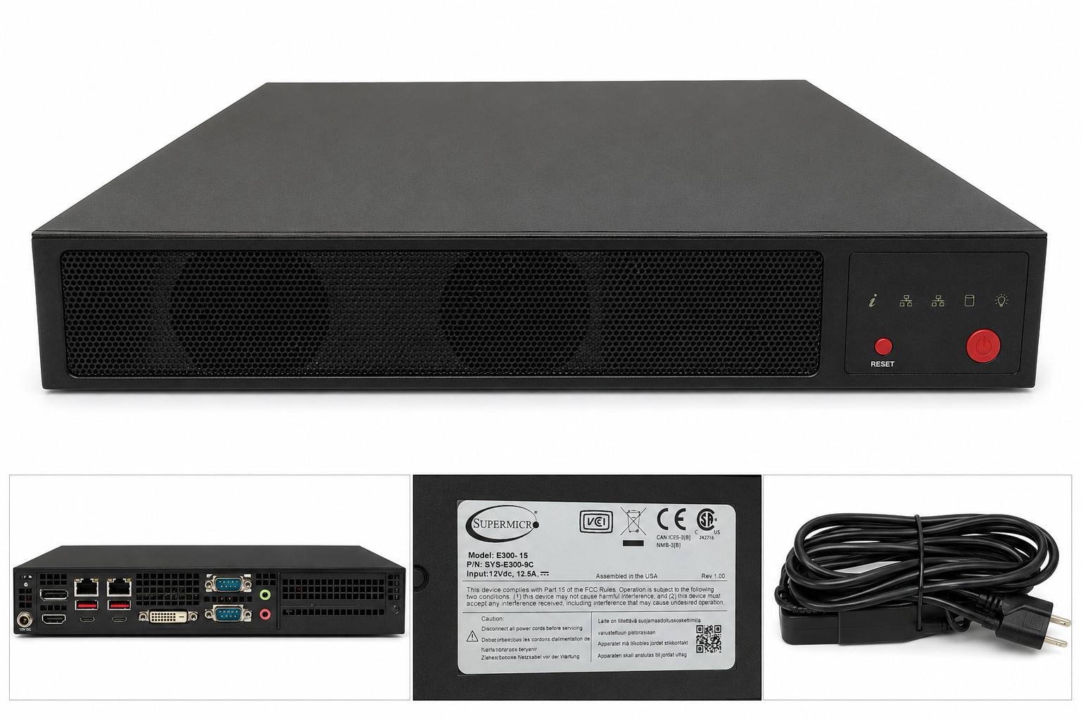 Supermicro SuperServer E300-15 - SYS-e300-9C - 16GB RAM 240GB Samsung SSD