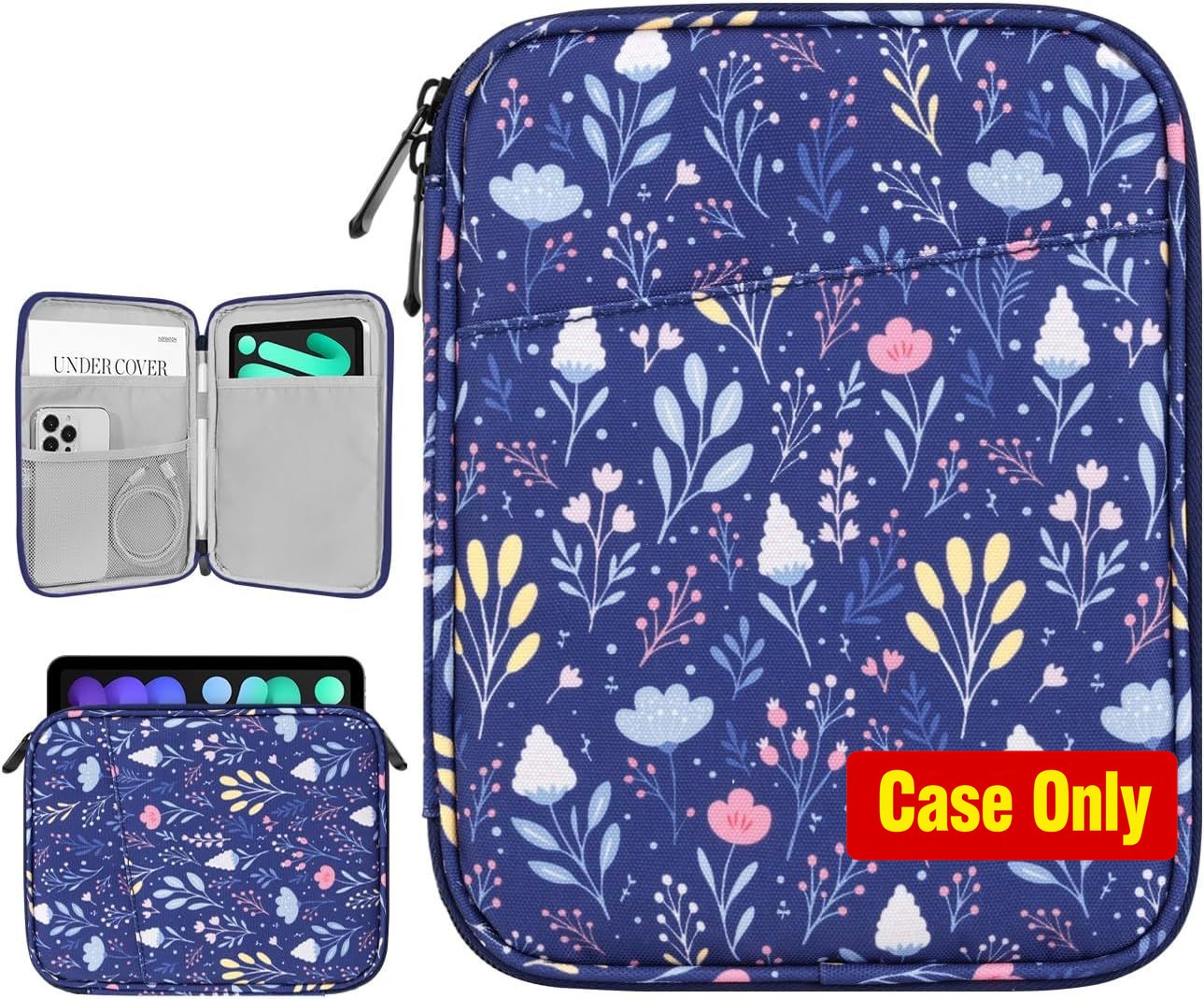Case for 8-9 Inch Tablet Sleeve Bag, Night Blue, Lightweight and Portable