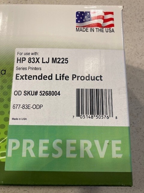 IPW Preserve 677-83E-ODP (HP CF283X) Extended-Yield Remanufactured Black Toner