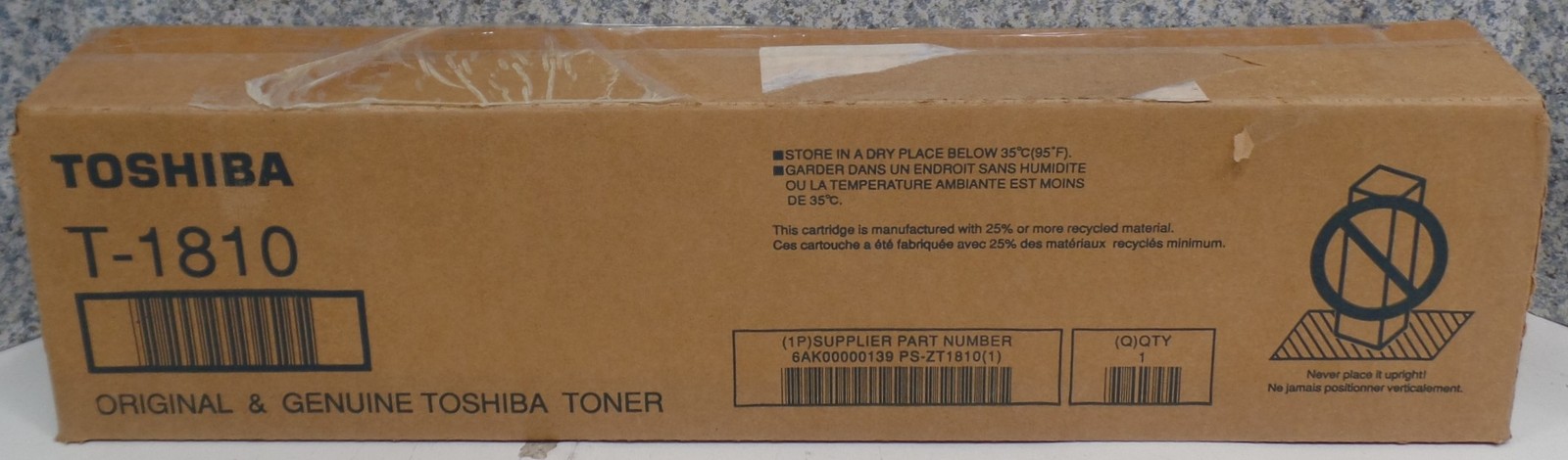 TOSHIBA GENUINE T-1810 Toner NEW ob 