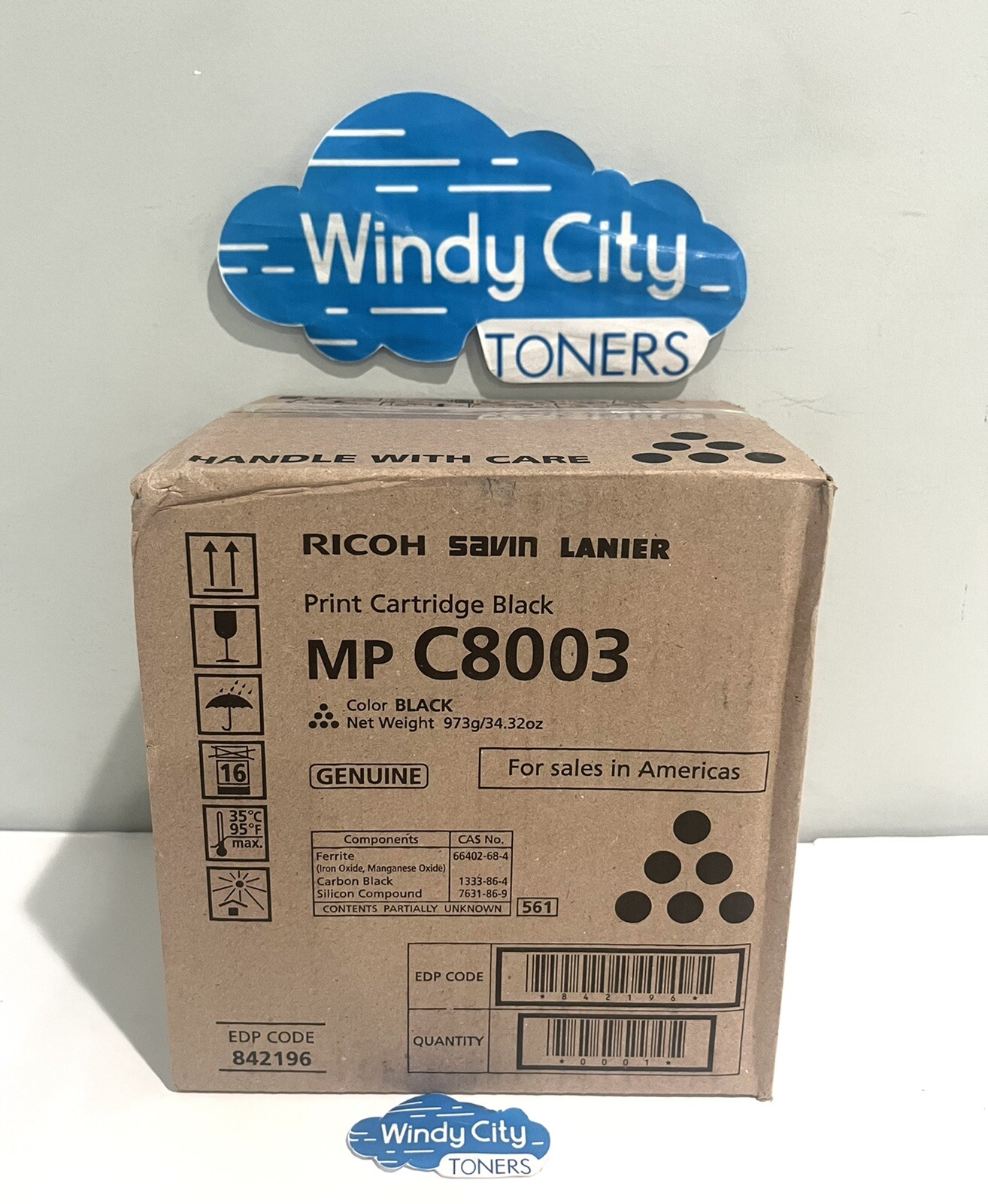 Ricoh MP C8003 Toner Cartridge 842196 Black 47,000 Pages Genuine OEM Sealed NEW