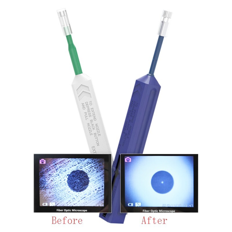 Optical Fiber Tools Connector Cleaner One Click 2.5mm SC 1.25mm LC Fiber Cleaner