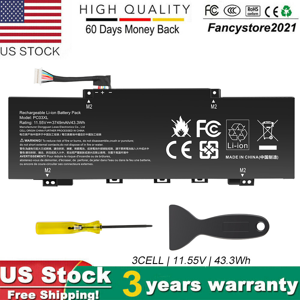 PC03XL M24648-005 Battery for HP Pavilion x360 14 15 14-DY 14-BA 14-CD 14-dw