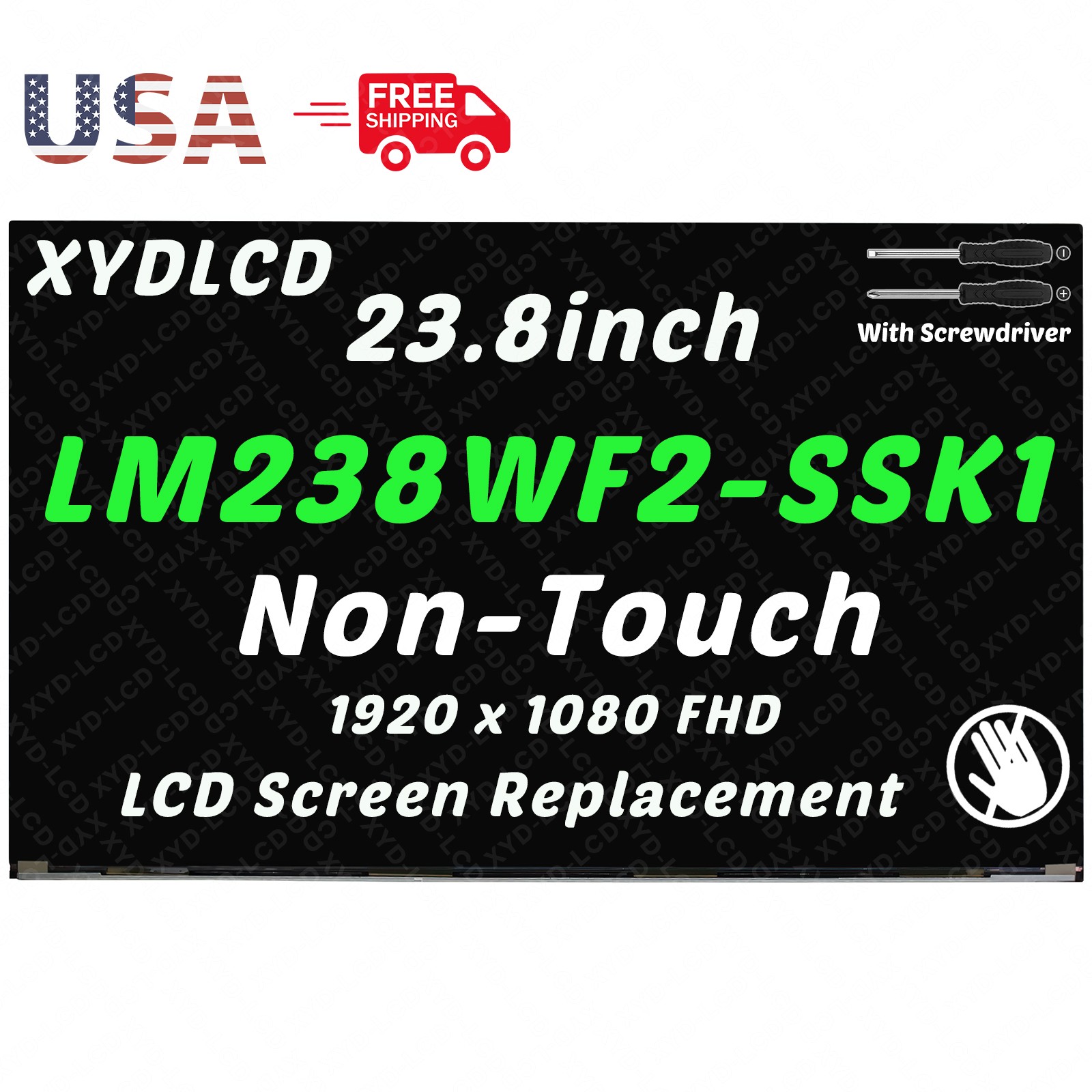 23.8in for Dell AIO DP/N VD217 0VD217 LCD Non-Touch Screen Display Replacement