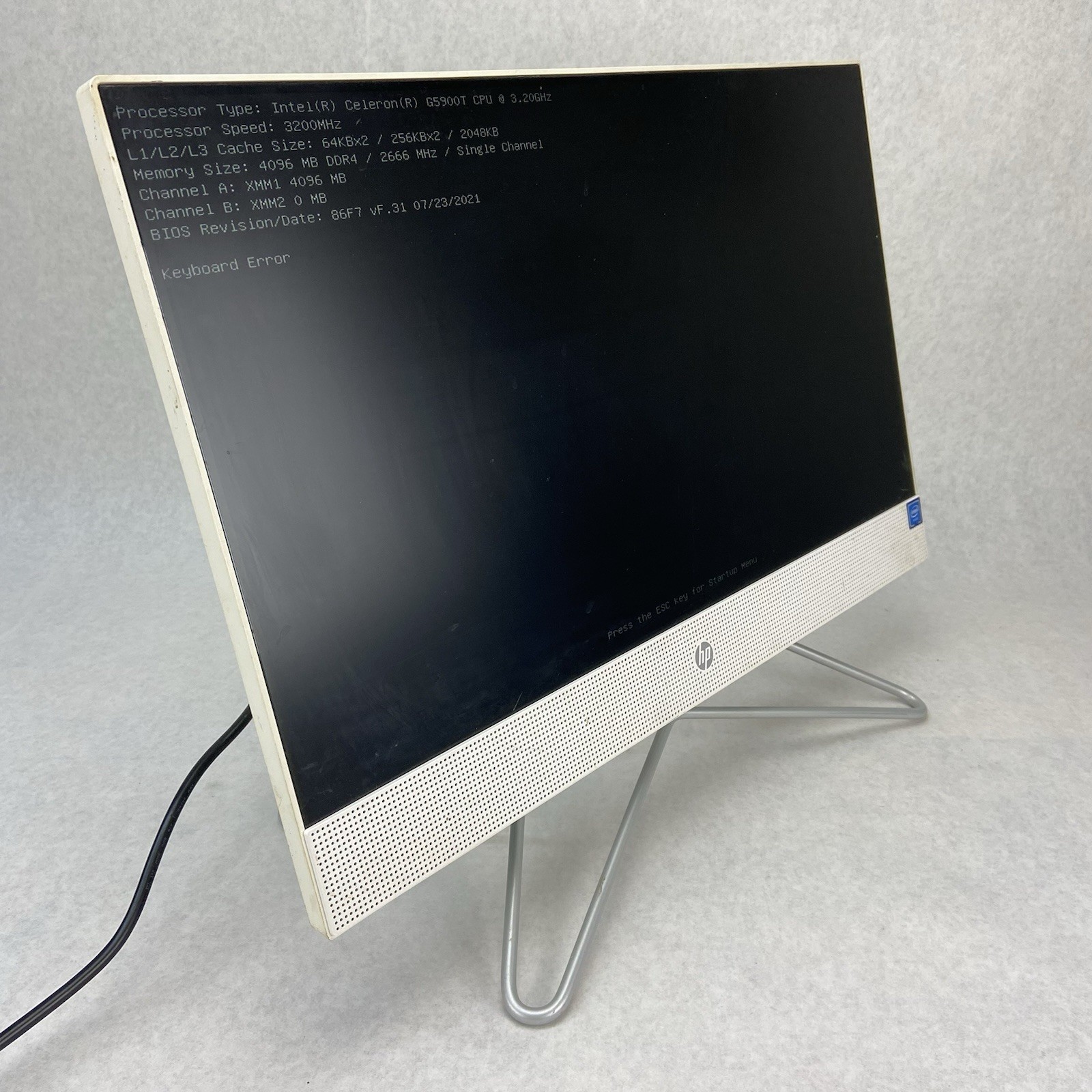 HP 22-df0003w AIO Intel Celeron G5900T 3.2GHz 4GB RAM No HDD No OS