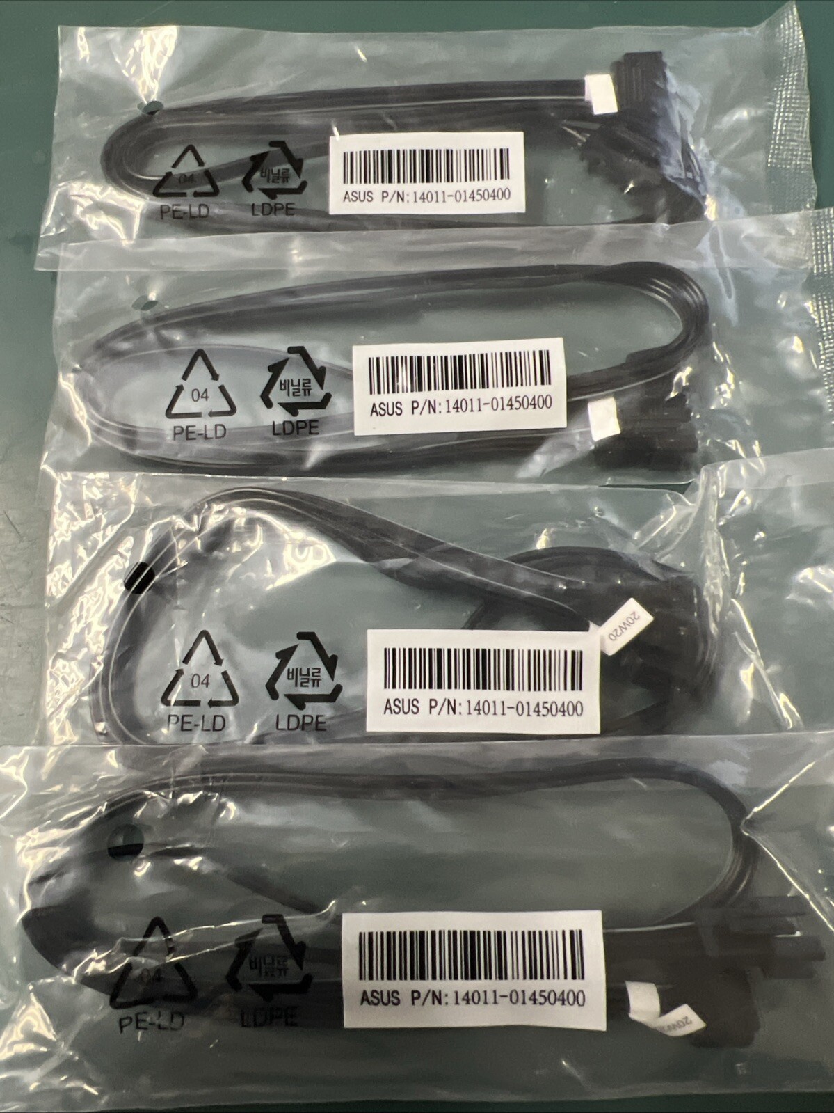 LOT OF 4 ASUS RGB Addressable LED Extension Cable Cord 3 Pin 14011-01450400