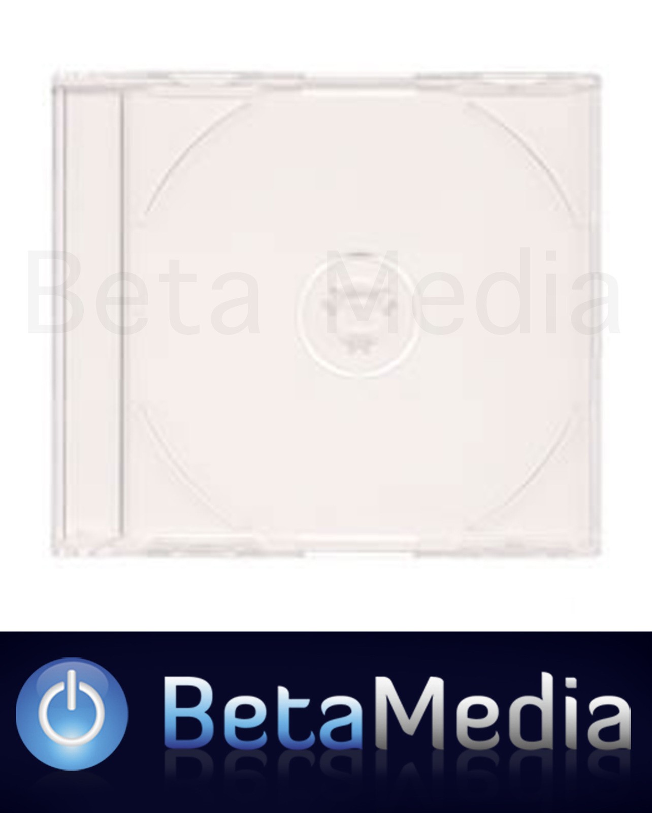 50 x Jewel CD Cases with Clear Tray Single Disc - Standard Size CD case