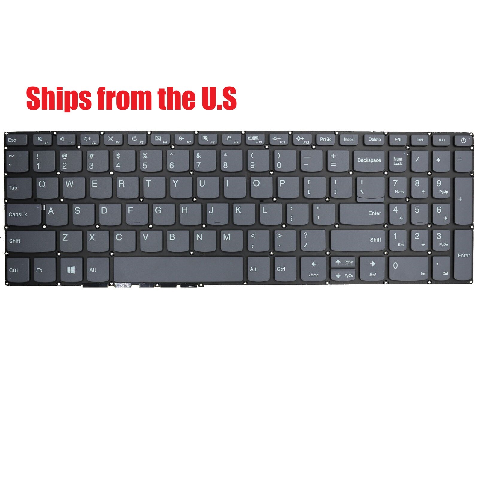 For Lenovo V145-15AST US Keyboard New Original Non-Backlit