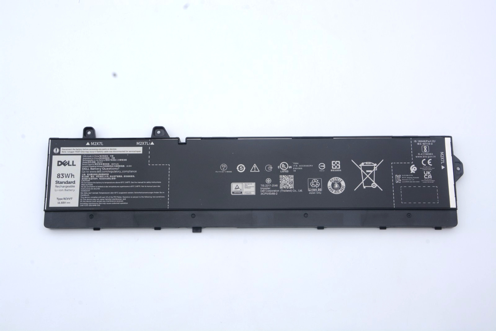 Genuine 83Wh RCVVT Battery For Dell Precision 7670 7680 7770 7780 0X26RT NWDC0